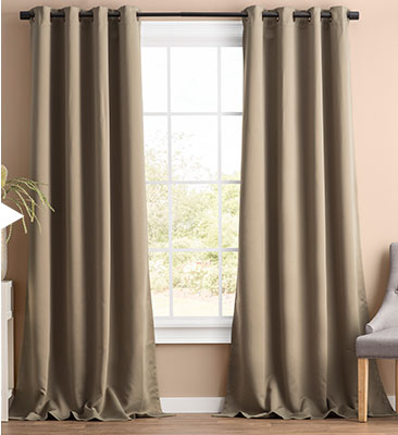 Ensinar como combinar cortinas de três aspectos